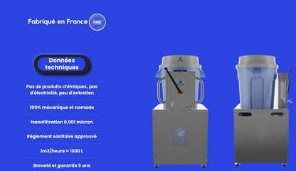 STATION D'EAU POTABLE PURE CERTIFIÉ 1000L