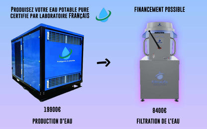 STATION D'Eau Atmo 500L + Filtrage d'eau